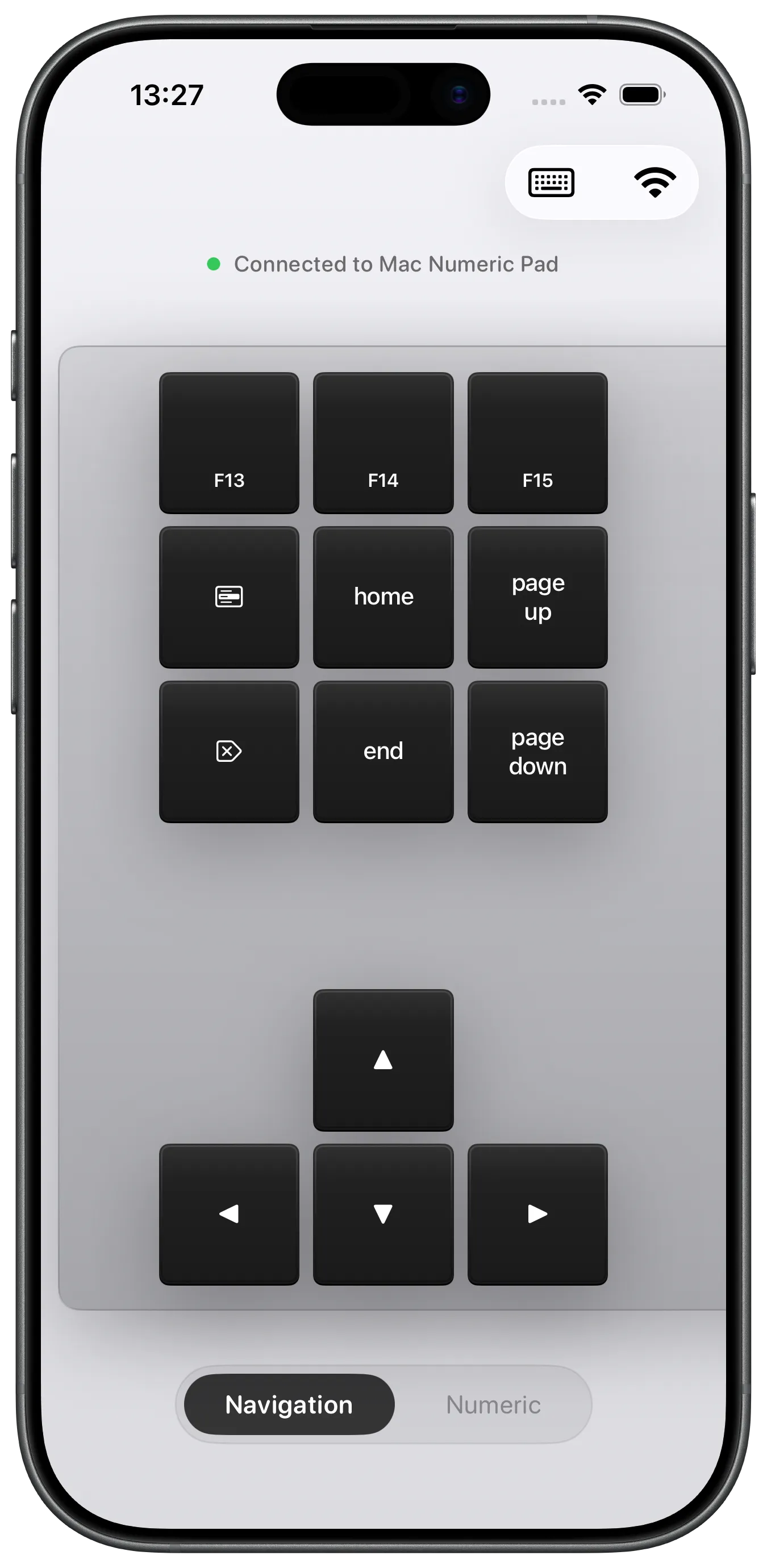 Mac Numeric Pad app screenshot